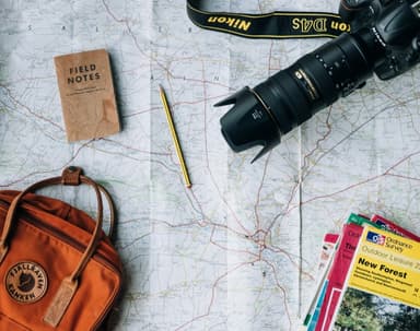 Travel bag packed for a booked trip